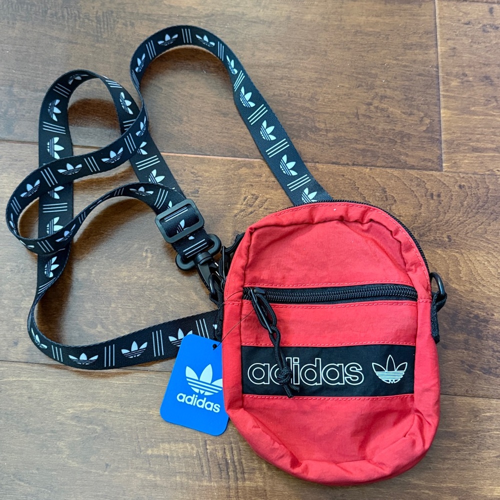 Adidas Red Festival Crossbody Bag with Logo Staos